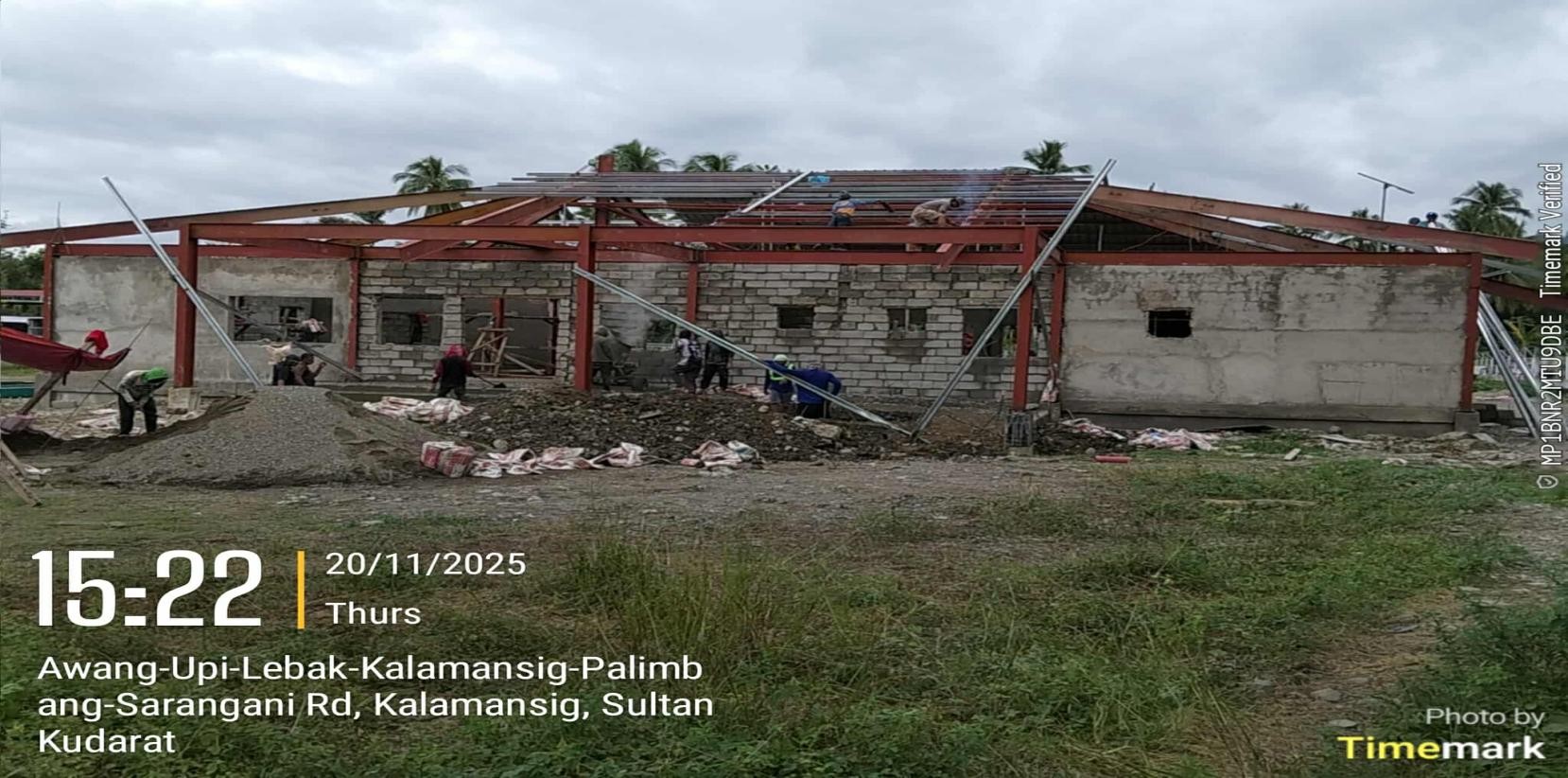 Construction progress of Olympic-size swimming pool in Isulan, Sultan Kudarat.